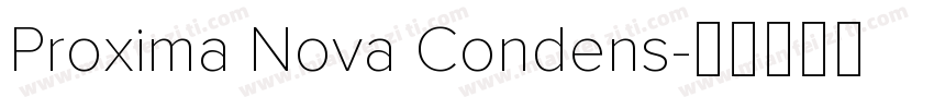 Proxima Nova Condens字体转换
